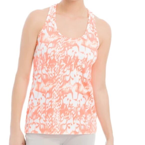 ⭐️ Lole racer-back tank top- peach and white- Size small - Picture 6 of 7